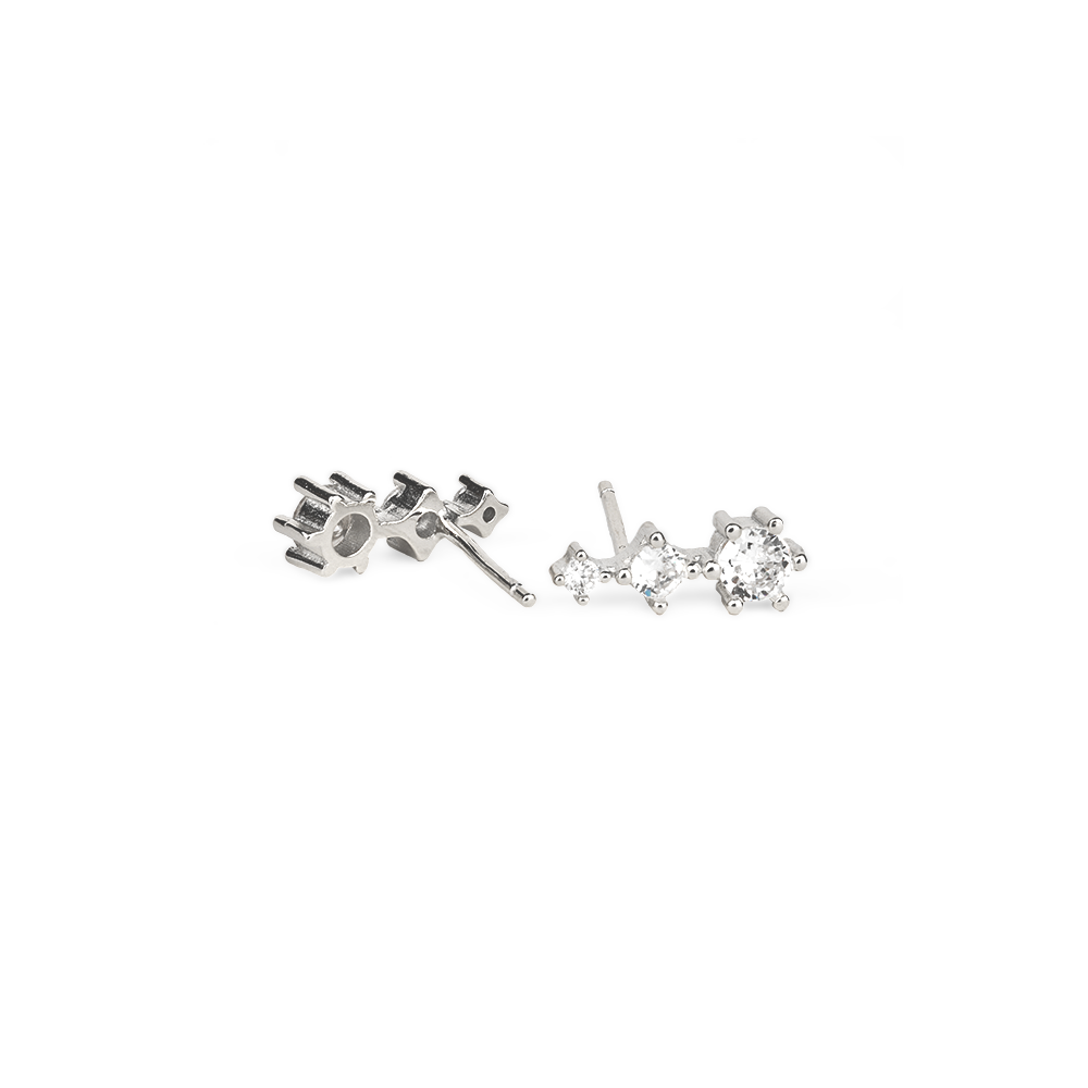 Trilogy Stud Earrings 