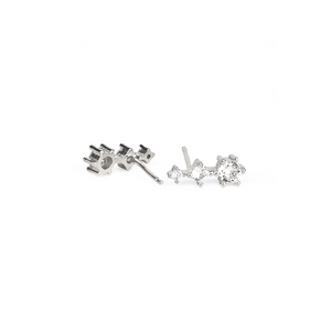 Trilogy Stud Earrings 