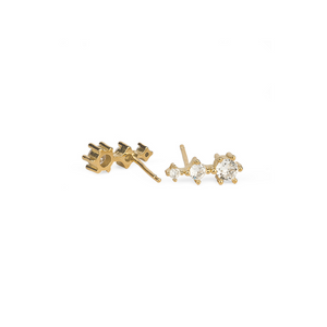 Trilogy Stud Earrings 