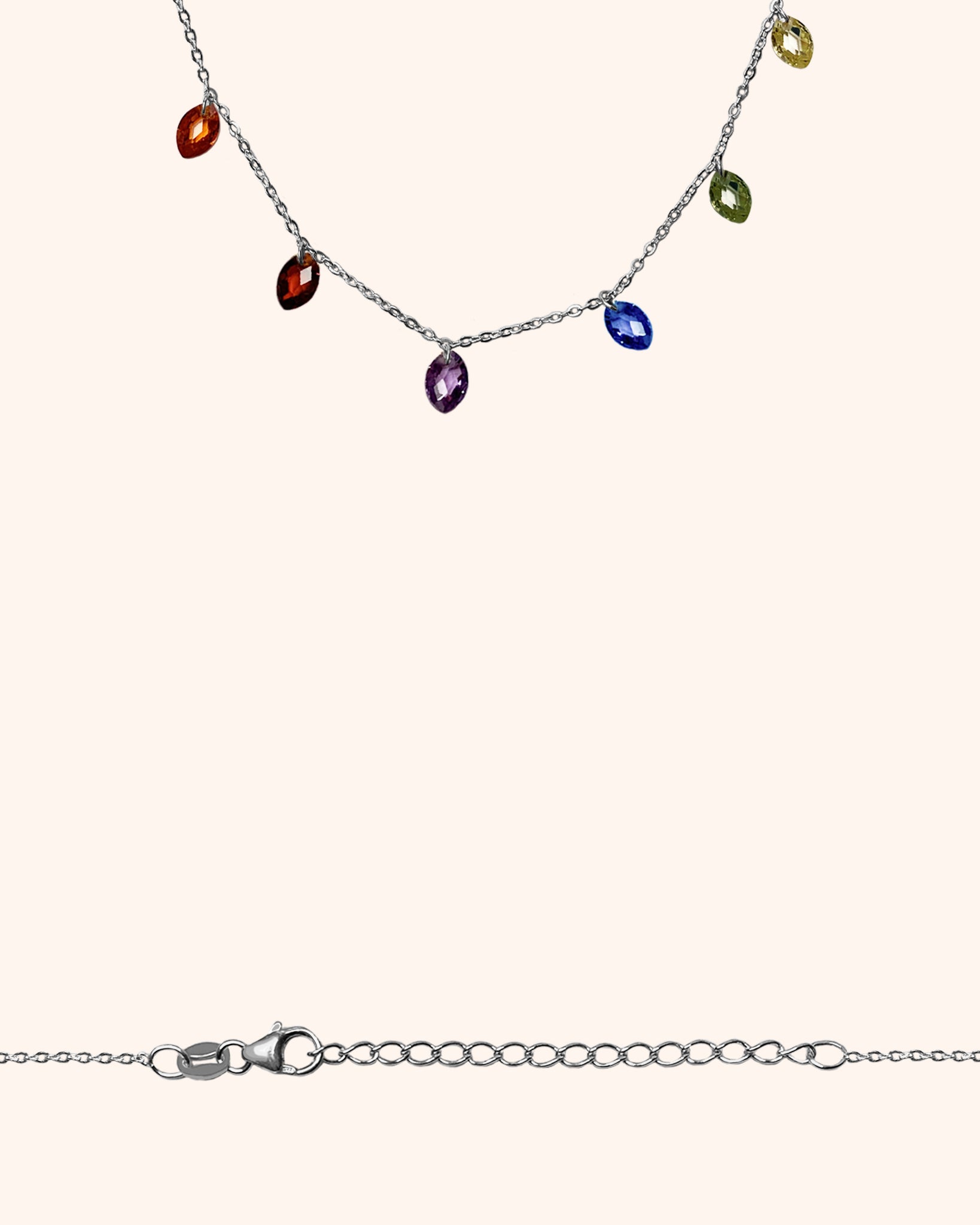 Bracelet with multicolored navette