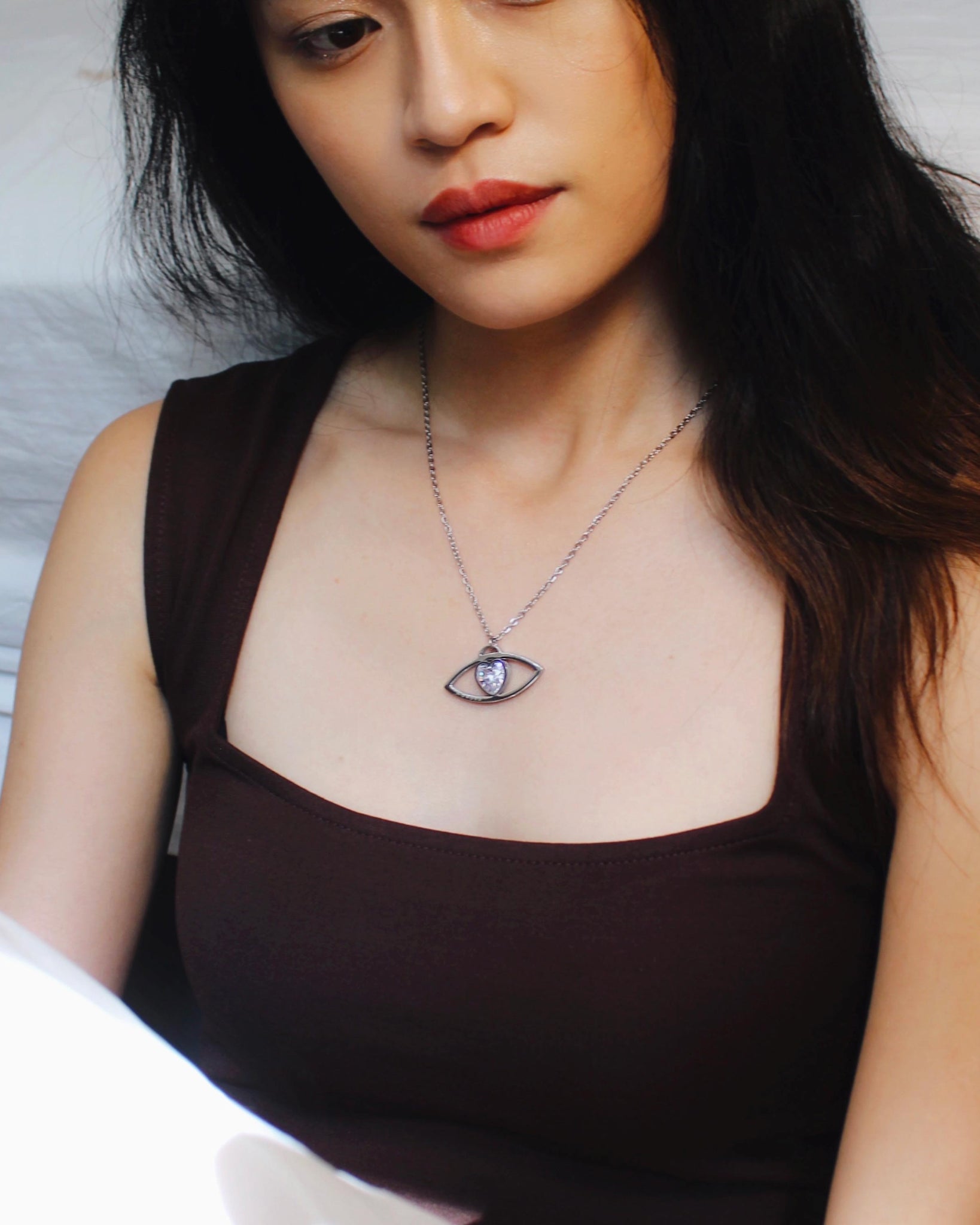 Amulet necklace 'Love in the eyes'