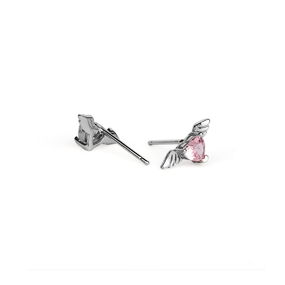 Fairy Tale Winged Heart Earrings