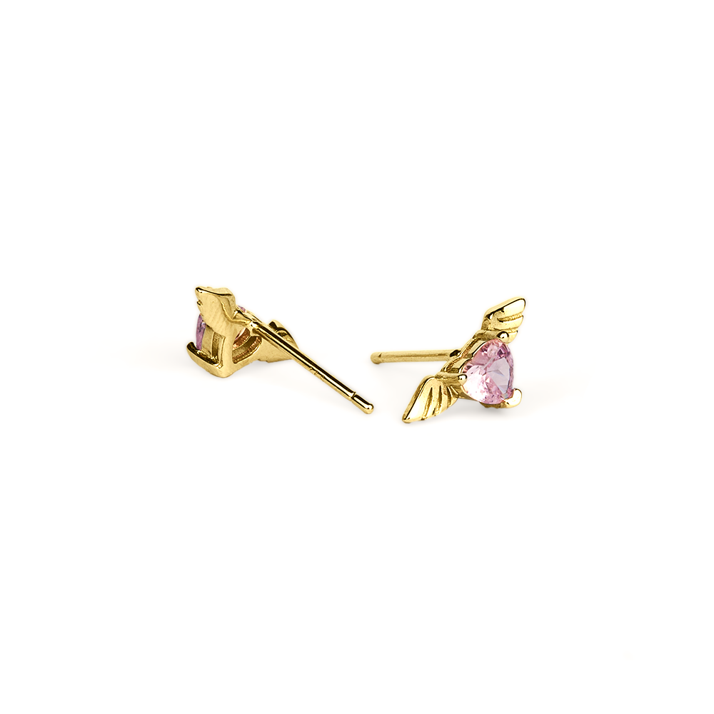 Fairy Tale Winged Heart Earrings